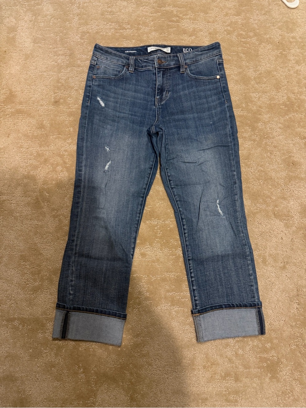 Liverpool Marley Girlfriend Cuffed Jeans Cropped Jeans